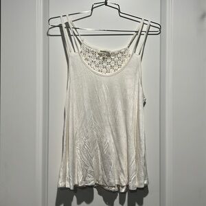 Monteau tank top. Lace back. Size medium.